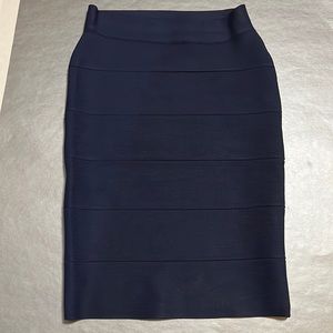 BCBG Navy “Alexa” bandage skirt